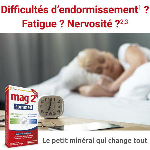 Mag2 Sommeil 30 Comprimés - Améliorez votre sommeil