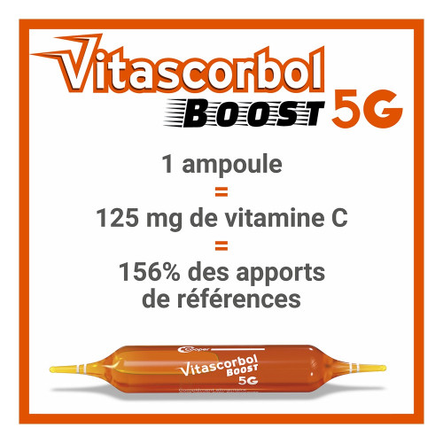 Cooper Vitascorbol Boost 20 Ampoules - Énergie et Immunité Renforcées