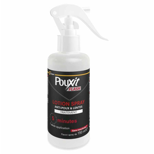 COOPER Pouxit Flash 150ml - Elimine Poux et Lentes en 5min