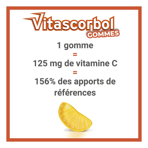 COOPER Vitascorbol 60 Gommes - Boost Immunité et Énergie
