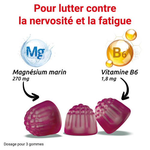 COOPER Mag2 Gummies Framboise 45pcs - Réduit Nervosité et Fatigue