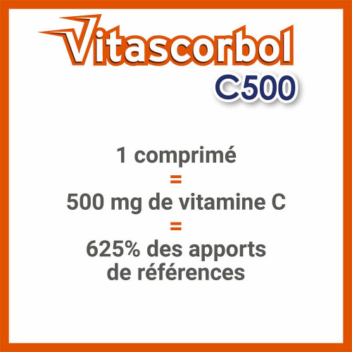 COOPER Vitascorbol C500 24cp - Boost Immunité et Énergie
