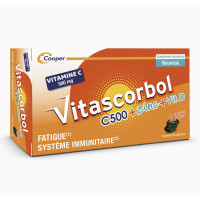 VITASCORBOL Vitamine C500mg + Zinc + Vitamine D 30 Capsules