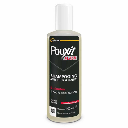 POUXIT FLASH - Shampoing Anti-Poux et Lentes 2 x 100 ml