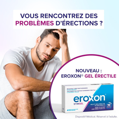Eroxon Stimgel Dysfonctionnement érectile - 4 tubes