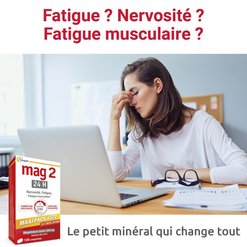 Mag 2 24h Magnesium Marin 120 comprimés