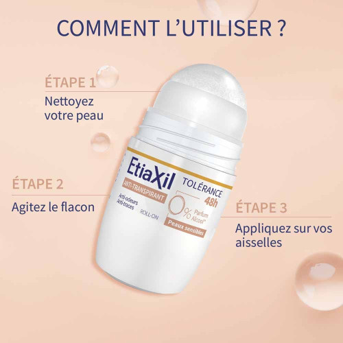 Etiaxil Anti transpirant Tolérance 48h roll-on 50 ml