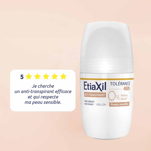 Etiaxil Anti transpirant Tolérance 48h roll-on 50 ml