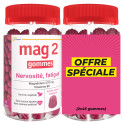Mag 2 Magnesium + Vitamine B6 Framboise 2 x 45 gummies