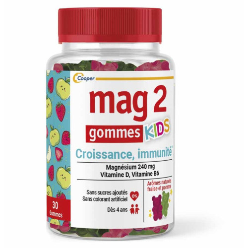Mag 2 Croissance, Immunité Kids 30 Gommes