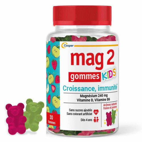 Mag 2 Croissance, Immunité Kids 30 Gommes