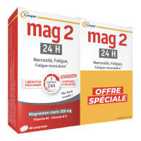Mag2 24H 80 comprimés Anti-Fatigue Nervosité Musculaire Pharma360