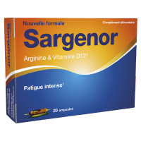 Sargenor Arginine Vitamine B12 20 ampoules Combat Fatigue Intense