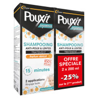 Pouxit Anti-Poux & Lentes Shampooing 2x200ml Efficace Naturel