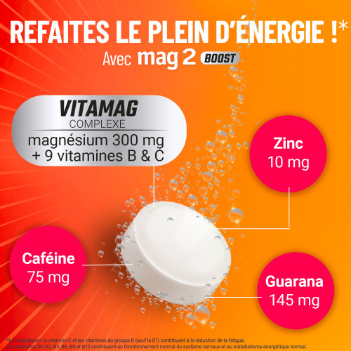 COOPER Mag 2 Boost 20 comprimés Énergie et Vitalité - Pharma360