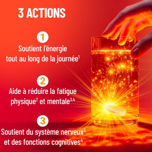COOPER Mag 2 Energie+ 30 comprimés Effervescents Anti-Fatigue Physique et Mentale