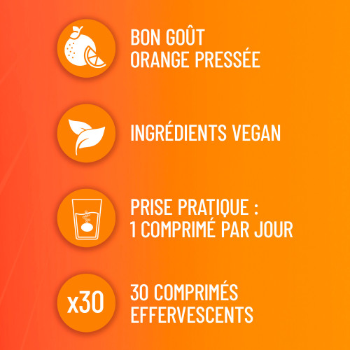 COOPER Mag 2 Energie+ 30 comprimés Effervescents Anti-Fatigue Physique et Mentale