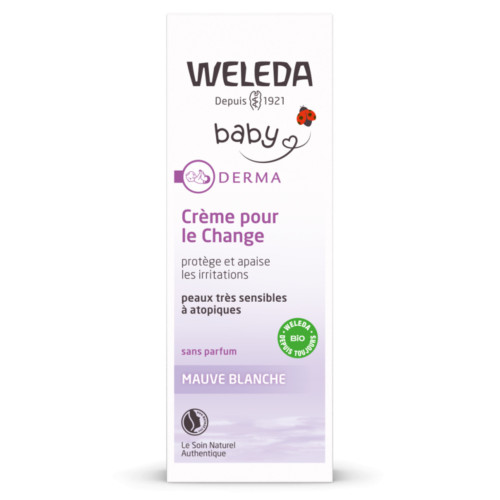 La Crème pour le Change à la Mauve blanche bio Weleda