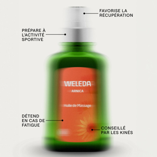 WELEDA Huile Massage Arnica 100mL - Préparation Récupération Sportive