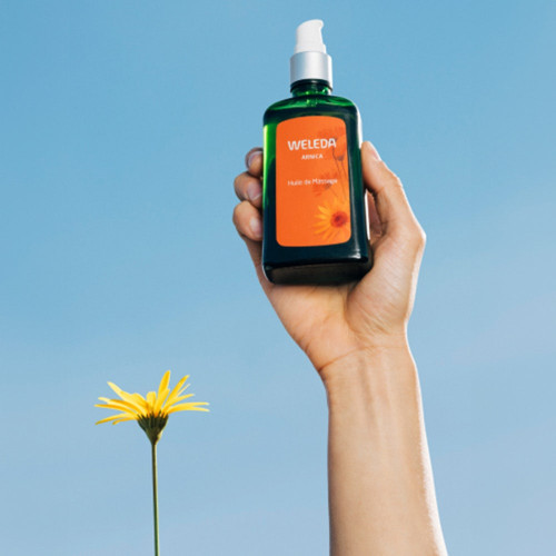 WELEDA Huile Massage Arnica 100mL - Préparation Récupération Sportive