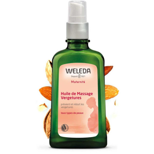 Weleda Huile Massage Vergetures 200mL - Prévention Vergetures