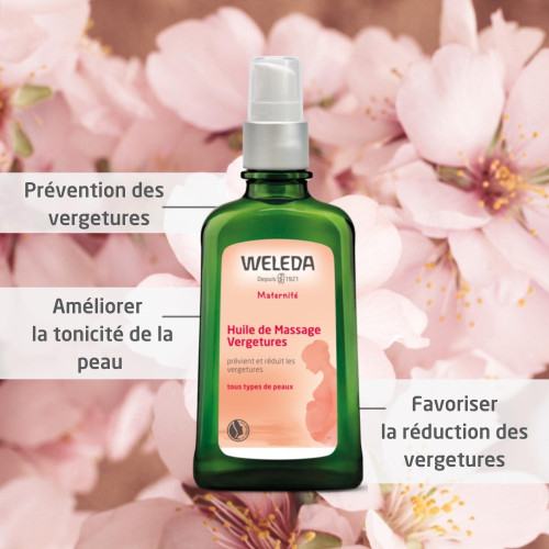 Weleda Huile Massage Vergetures 100mL - Prévention efficace