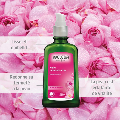 WELEDA Rose Musquée Huile Harmonisante 100ml - Beauté Naturelle sur