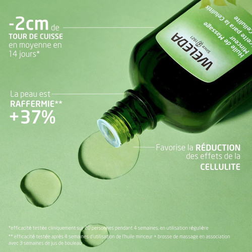 Weleda Huile Massage Minceur Bouleau 100ml - Affine et Raffermit