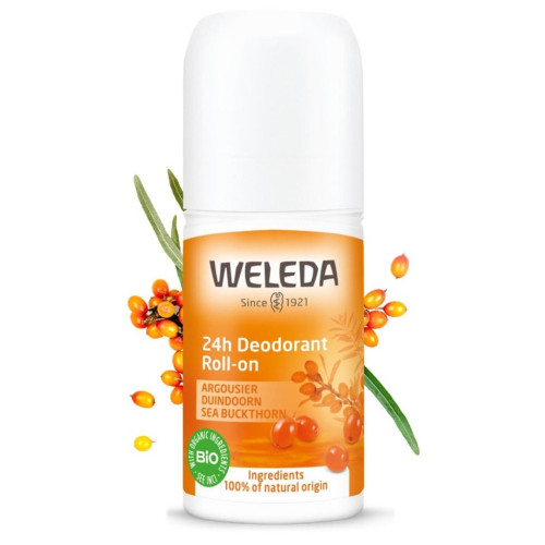 Weleda Déodorant Argousier 50ml - Fraîcheur 24h, Anti-Odeur