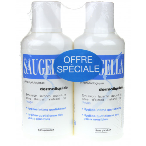 SAUGELLA DERMOLIQUIDE LOT DE 2 X 500 ML