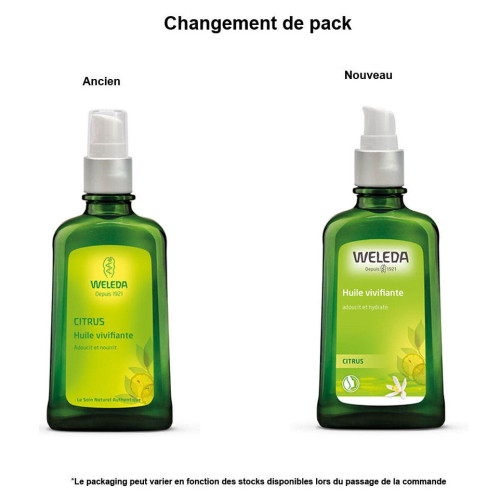 Weleda Huile Vivifiante Citrus 100ml - Nourrit et Adoucit la Peau
