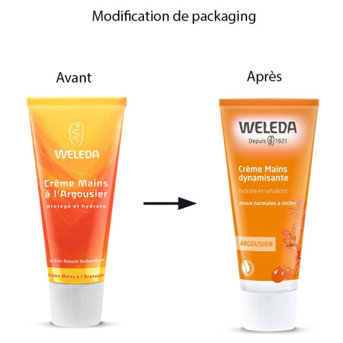 Weleda Crème Mains Argousier 50ml - Hydratation et Protection