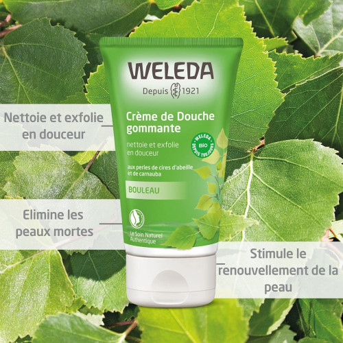 Weleda Crème Douche Gommante Bouleau 150ml - Exfolie en Douceur