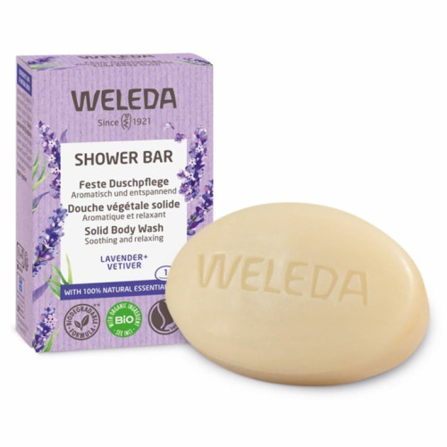 Weleda Douche Végétale Solide Lavande Vétivier 75g - Nettoyage Doux