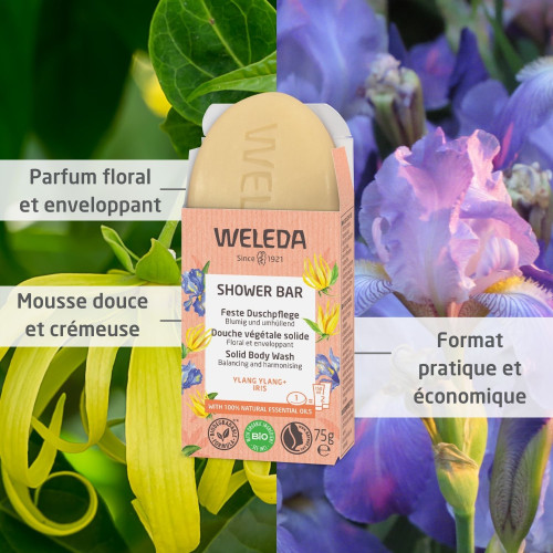 Weleda Ylang Ylang & Iris 75g - Savon Doux Naturel pour Peau Saine
