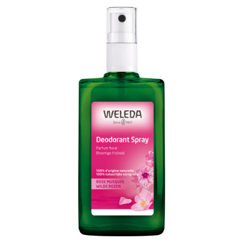 WELEDA Rose Musquée Déodorant Spray 24H 2x100ml - Naturel et Féminin