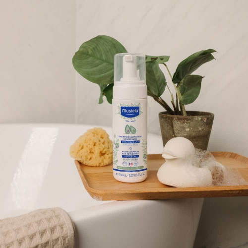 MUSTELA Shampoing Mousse Nourrisson 150mL - Soin Croûtes de Lait