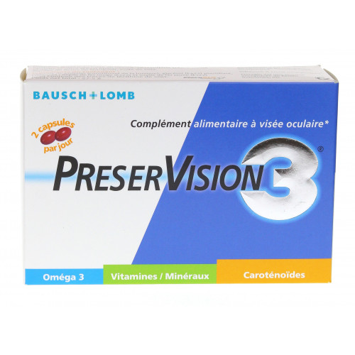BAUSCH & LOMB Preservision 3 Capsules à visée ophtalmique-6112 BAUSCH & LOMB Preservision 3 Capsules à visée ophtalmique-6112