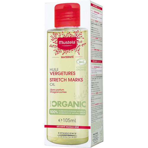 Mustela Huile Vergetures Bio 105ml - Prévention Grossesse