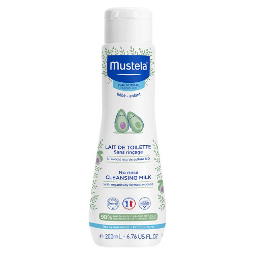 Mustela Lait de toilette sans rinçage 200ml hydratation bébé Pharma360
