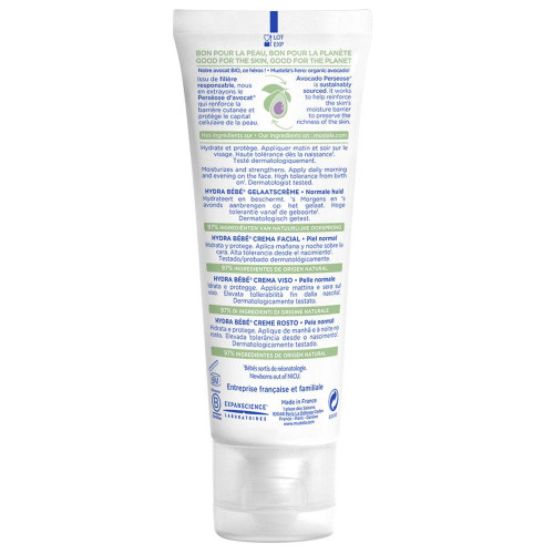 Mustela Hydra Bébé 40ml - Hydrate et Protège avec Avocat Bio