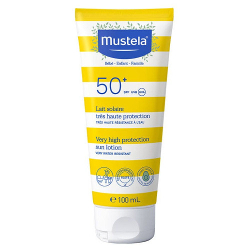 Mustela Lait Solaire SPF50+ 100ml - Protection Familiale Bio