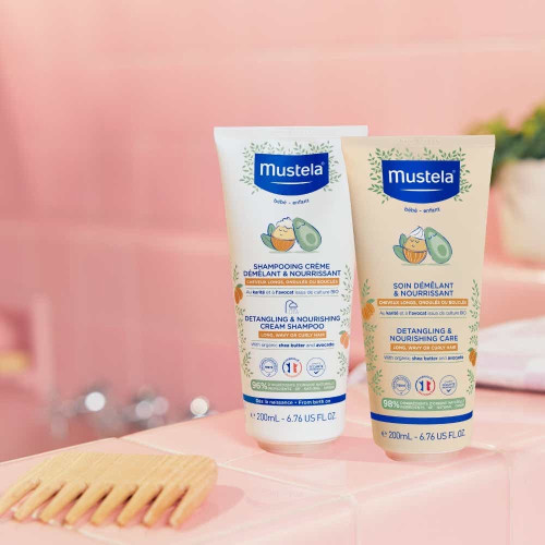 Mustela Shampooing Crème Démêlant Nourrissant 200 ml Cheveux Doux
