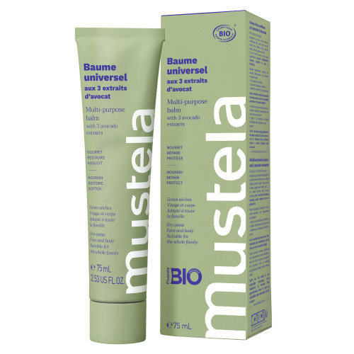 Mustela Baume Universel Avocat 75ml Peau Nourrie et Réparée