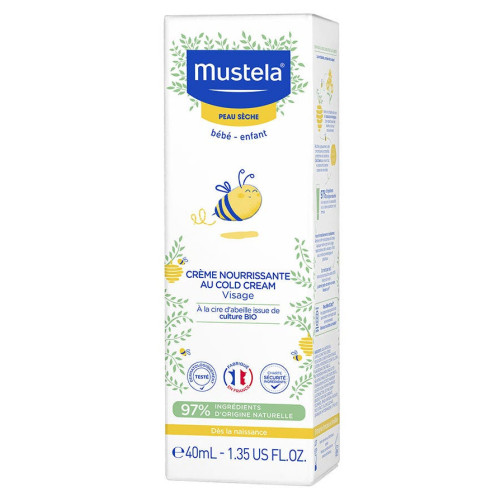 Mustela Crème Nourrissante Cold Cream 40ml Peau Sèche Bébé Parapharmacie