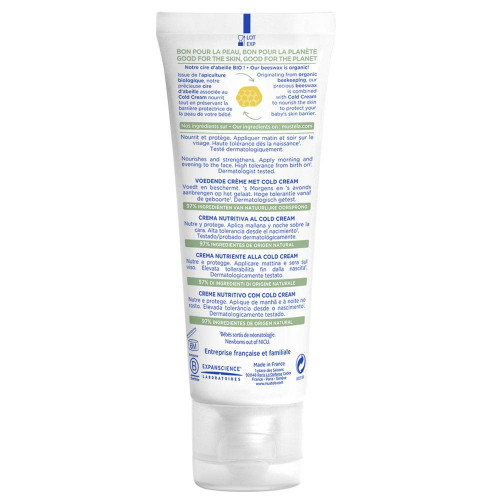 Mustela Crème Nourrissante Cold Cream 40ml Peau Sèche Bébé Parapharmacie