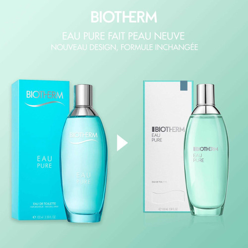 Biotherm Eau Pure 100ml - Parfum Revigorant aux Fruits Verts
