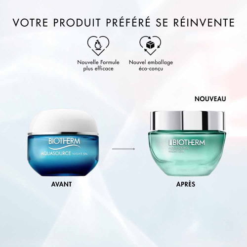 Biotherm Aquasource Night SPA 50ml - Hydratation Profonde