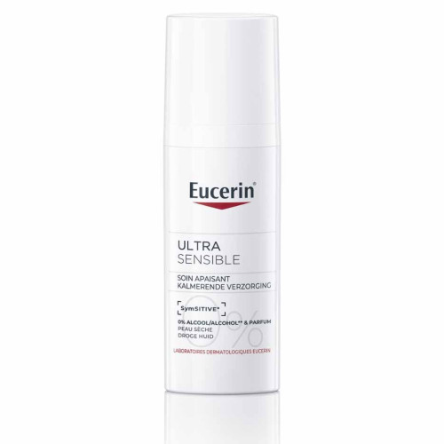 Eucerin UltraSENSIBLE Soin Apaisant 50mL - Apaise Peaux Sèches