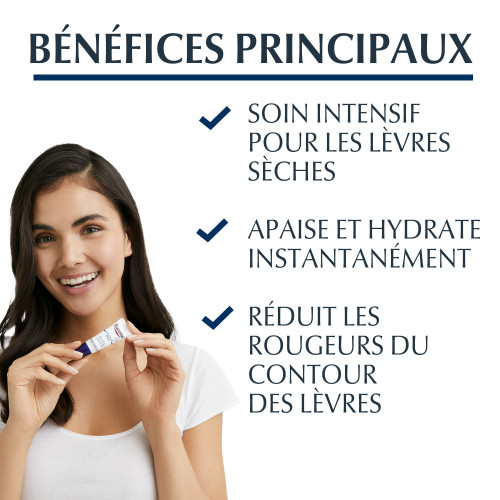 Eucerin Baume Lèvres Calmant 10mL - Hydratation Intense